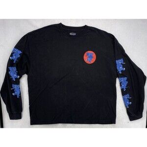 CLOBBER Elephant Graphic Shirt 3XL Black Long Sleeve USA Made Streetwear Indie